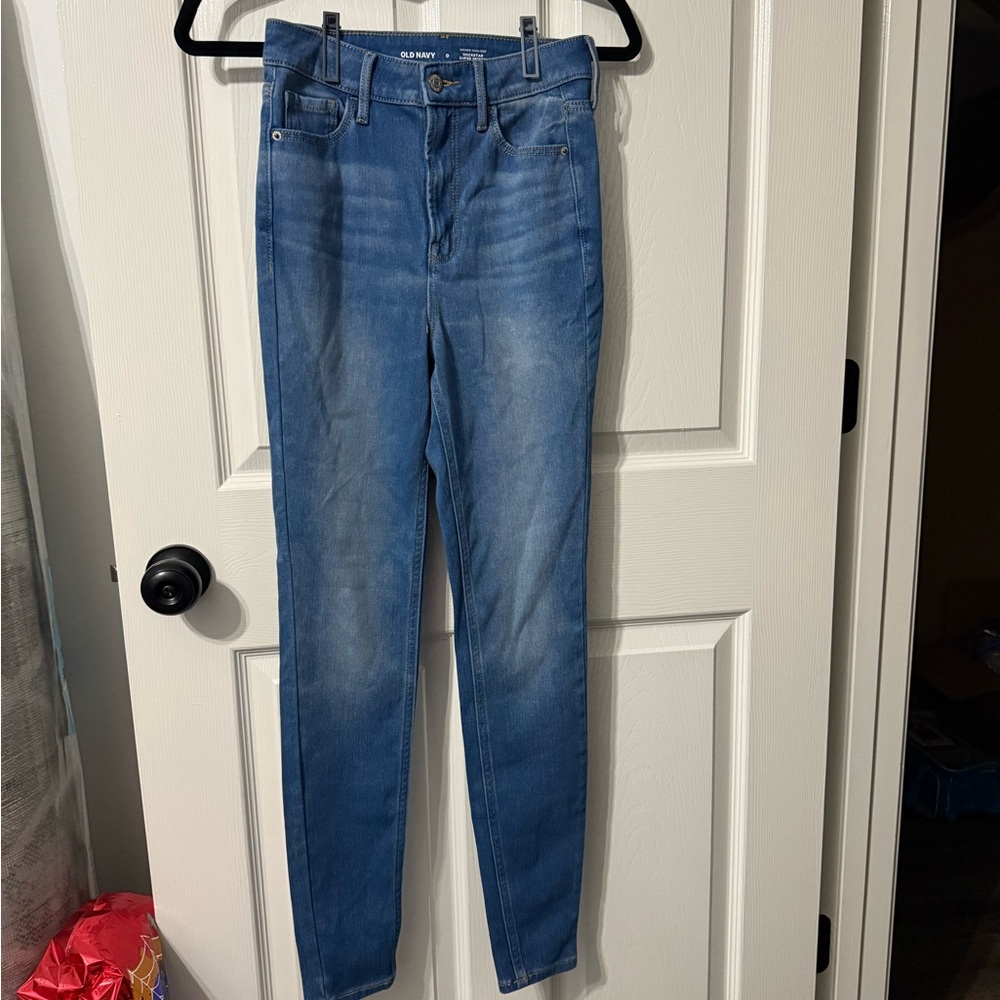 Old Navy Blue High Rise Jeans Classic Style
